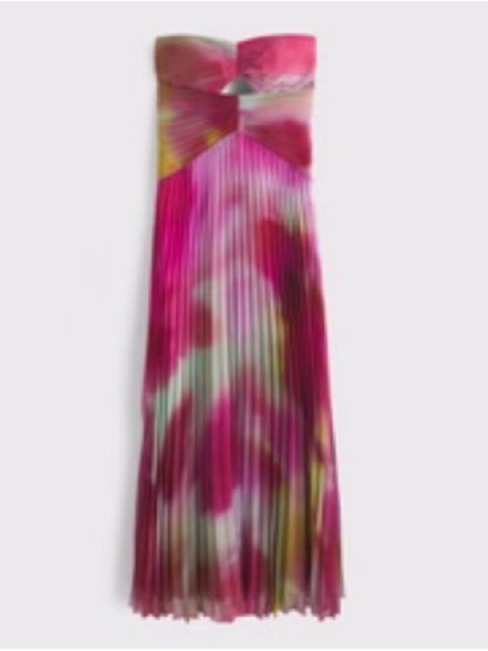 Abercrombie & Fitch Pink Ombre Pleated Maxi Dress - Picture 3 of 3